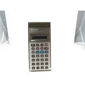 Sharp Scientific Calculator EL-503‎ Vintage Silver Metal Body - Tested